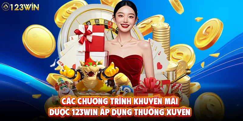 Các chương trình khuyến mãi được 123WIN áp dụng thường xuyên